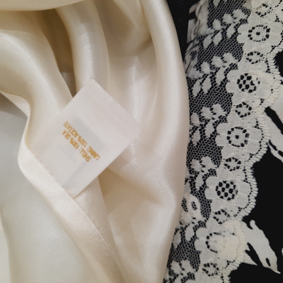 Kate Spade Navy and White Lillith silk skirt 10 - Picture 7 of 7